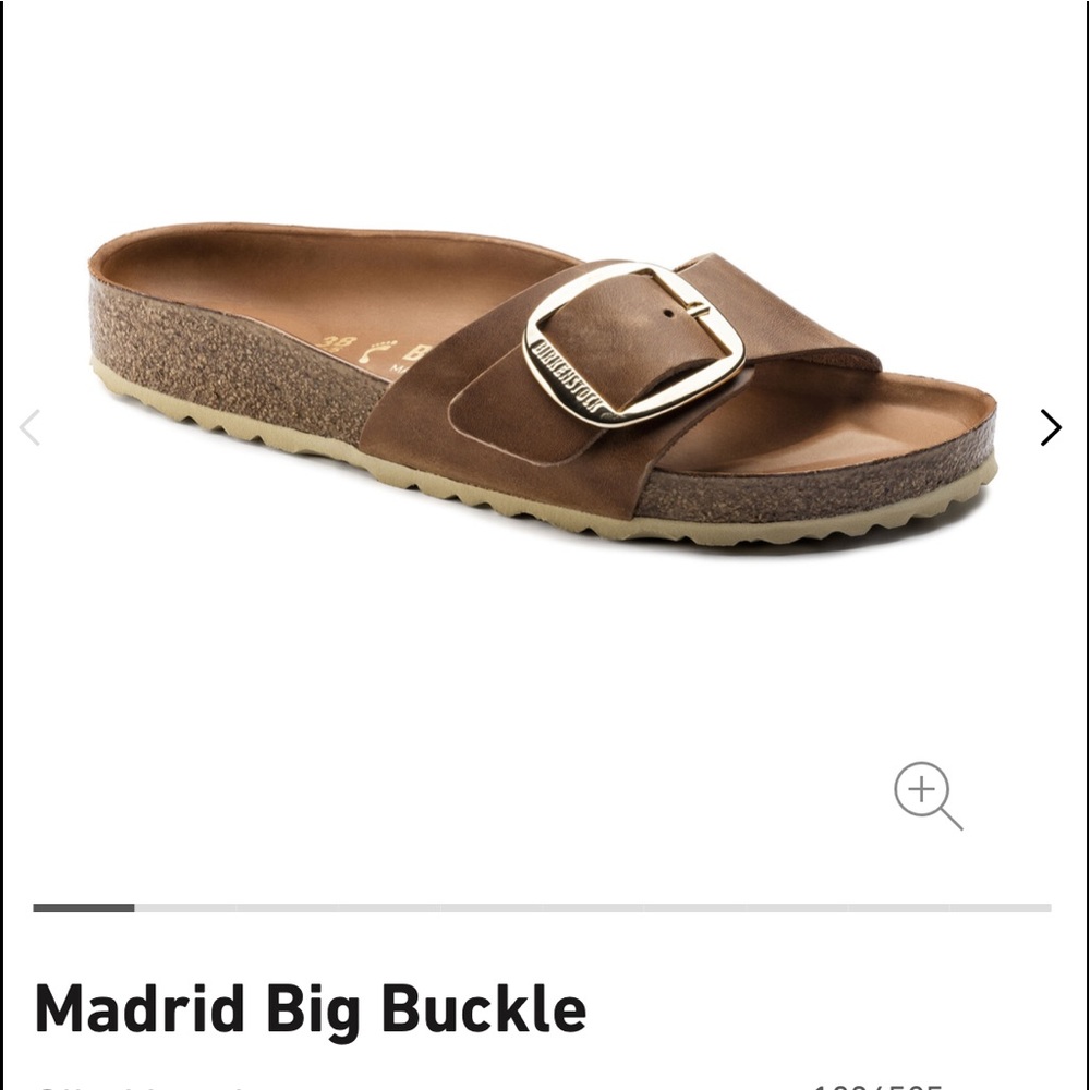 Birkenstock Leather Madrid Big Buckle Size 8 (38) worn twice - Picture 8 of 9